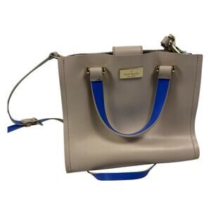 Pre-Loved Kate Spade Arbour Hill Annelle Tote Cream Blue Handles